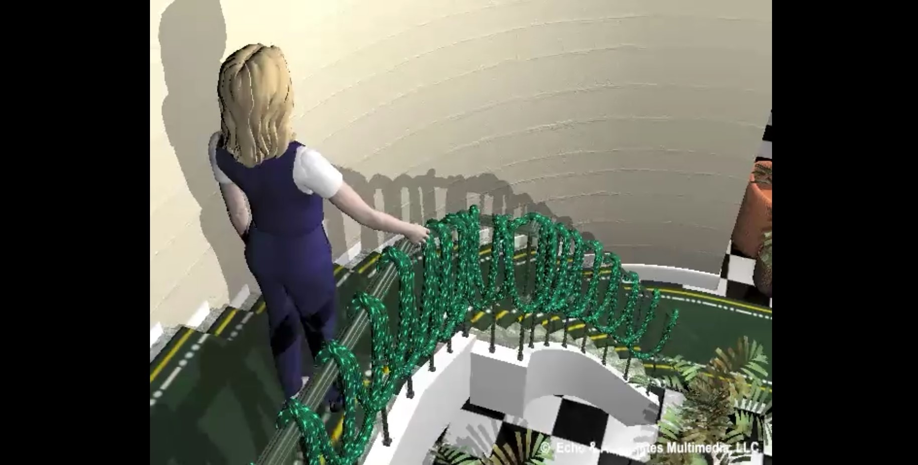 Video Staircase Fall